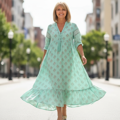 ESLARO lente Jurk Dames Relaxed Elegant