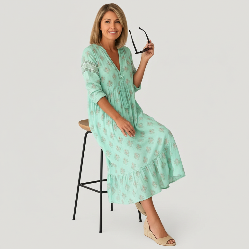 ESLARO lente Jurk Dames Relaxed Elegant