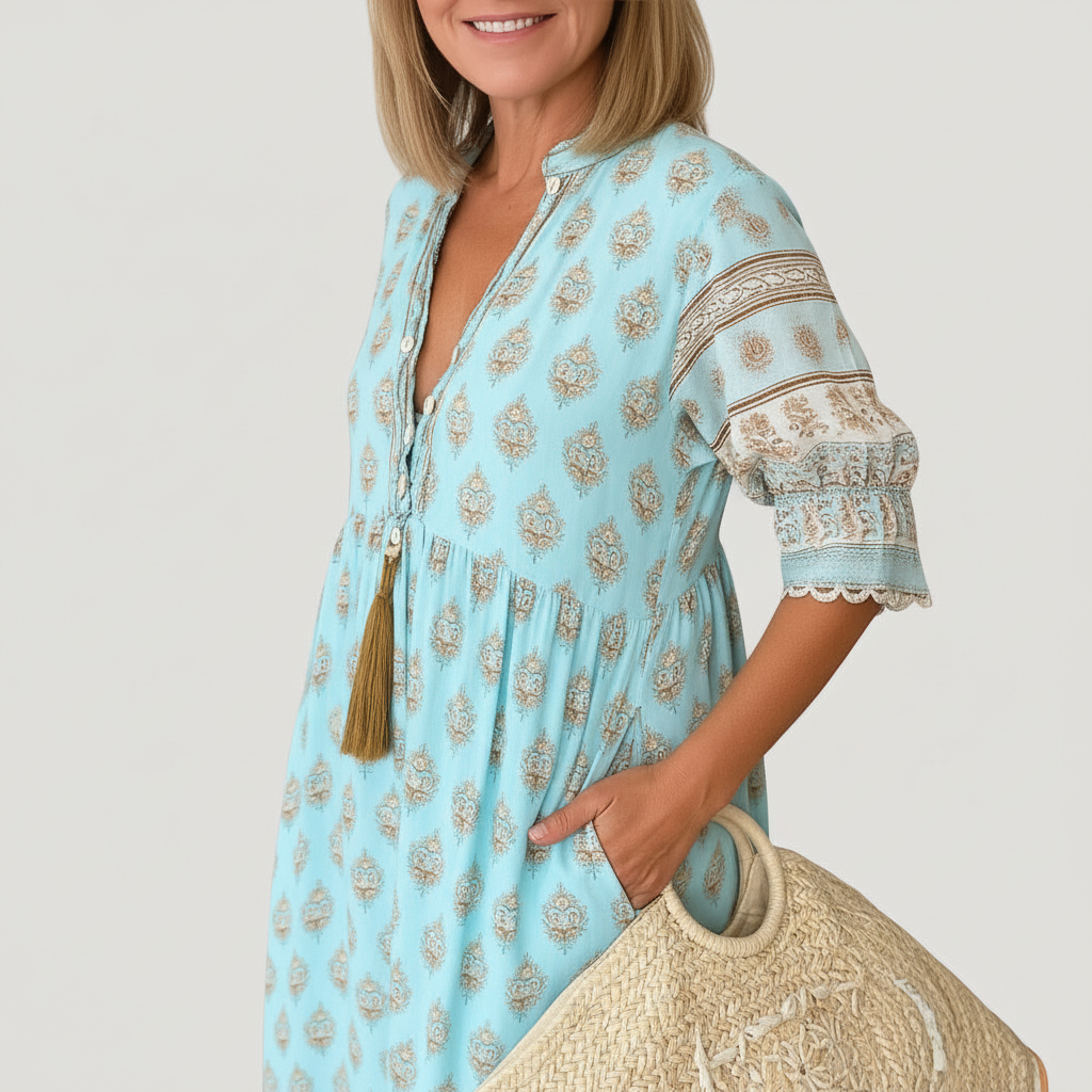 ESLARO lente Jurk Dames Relaxed Elegant