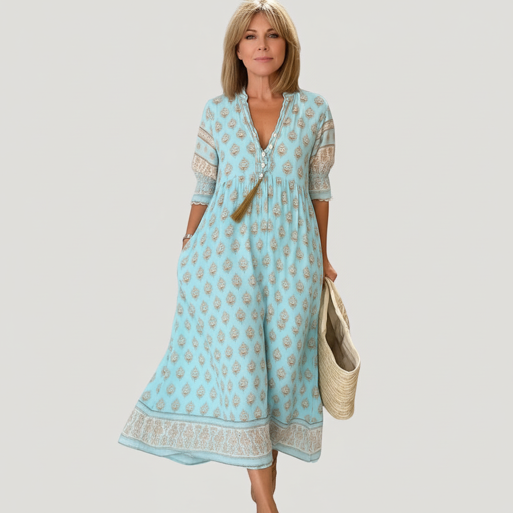 ESLARO lente Jurk Dames Relaxed Elegant